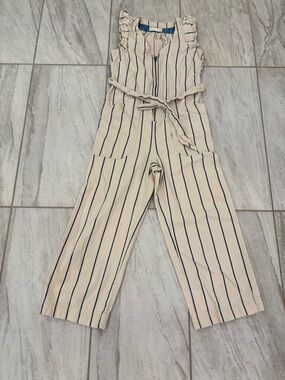 Anthropologie Boho Striped Romper Overalls Women’s Size 4